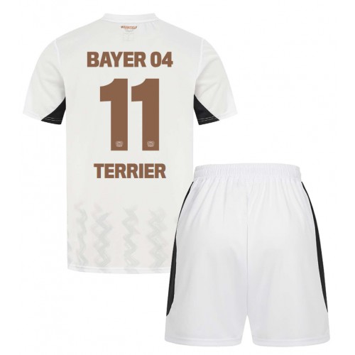 Dětský fotbalový dres Bayer Leverkusen Martin Terrier #11 2024-25 Venkovní Krátký Rukáv (+ trenýrky)